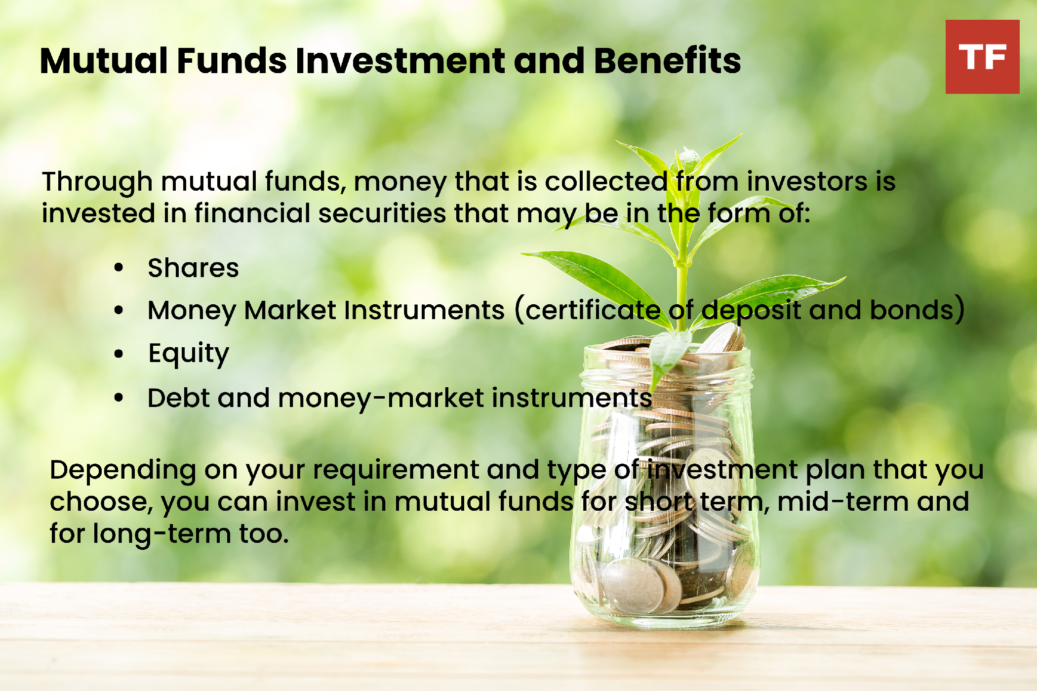 inversión y beneficios de fondos mutuos